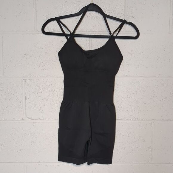 PUMIEY Women's Double Straps Unitard Rompers Seamless Workout One Piece XS NWT - Picture 3 of 8